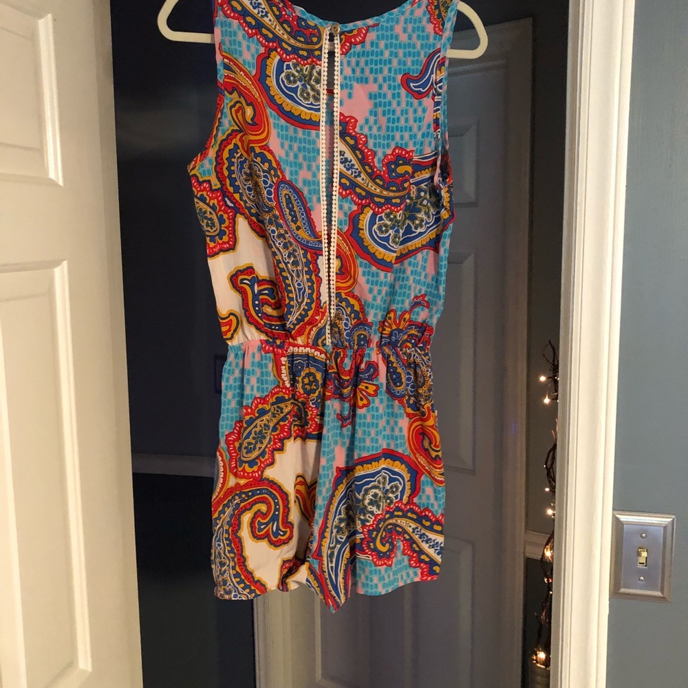 Multi-Colored Patterned Boutique Romper - image 2
